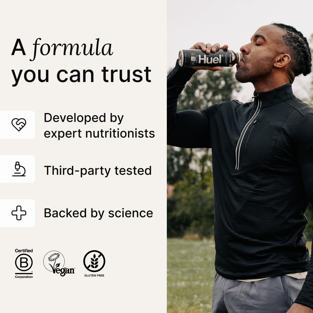 Huel Black Edition Ready-to-Drink | Meal Replacement Protein Shake | Vegan