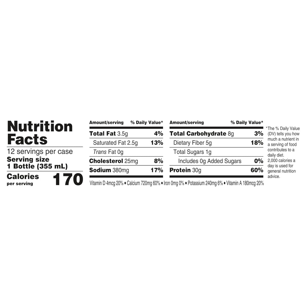 Oikos Protein Shake, Salted Caramel, 30g Protein, 12 fl oz, 12 Count